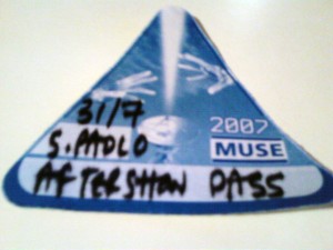 MUSE SP AFTER SHOW PASS